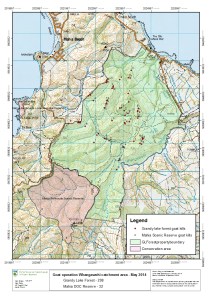 Culling operation in May 2014 on Grandy lake Forest and DOC reserve